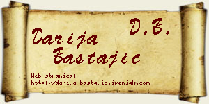 Darija Bastajić vizit kartica